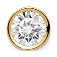 thumbnail image 1 of 14k Yellow Gold 7mm Cubic Zirconia Bezel Pendant, 1 of 5