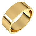 thumbnail image 1 of 14k Yellow Gold 7mm Flat Band Ring Size 11 Ring for Women and Men - 7.5 Grams, 1 of 2