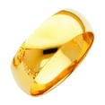 thumbnail image 1 of 14k Yellow Gold 7mm Plain Wedding Band Ring Size 5.5 Wedding Band for Women and Men - 4.2 Grams, 1 of 2