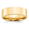 thumbnail image 1 of 14k Yellow Gold 7mm Standard Weight Flat Comfort Fit Wedding Band Size 7, 1 of 4