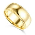 thumbnail image 1 of 14k Yellow Gold 8-mm Comfort-fit Milgrain and polished Wedding Band, 1 of 3