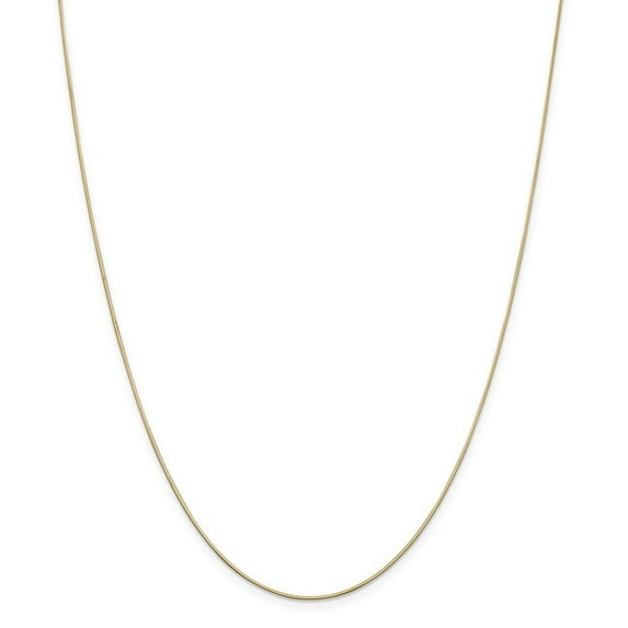 14k Yellow Gold .80mm Octagonal Snake Chain Bracelet - 1.3 Grams - 7 Inch - Lobster Claw