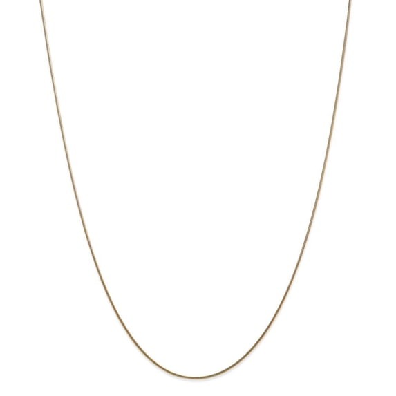 14k Yellow Gold .80mm Round Snake Chain Ankle Bracelet - 1.7 Grams - 10 Inch