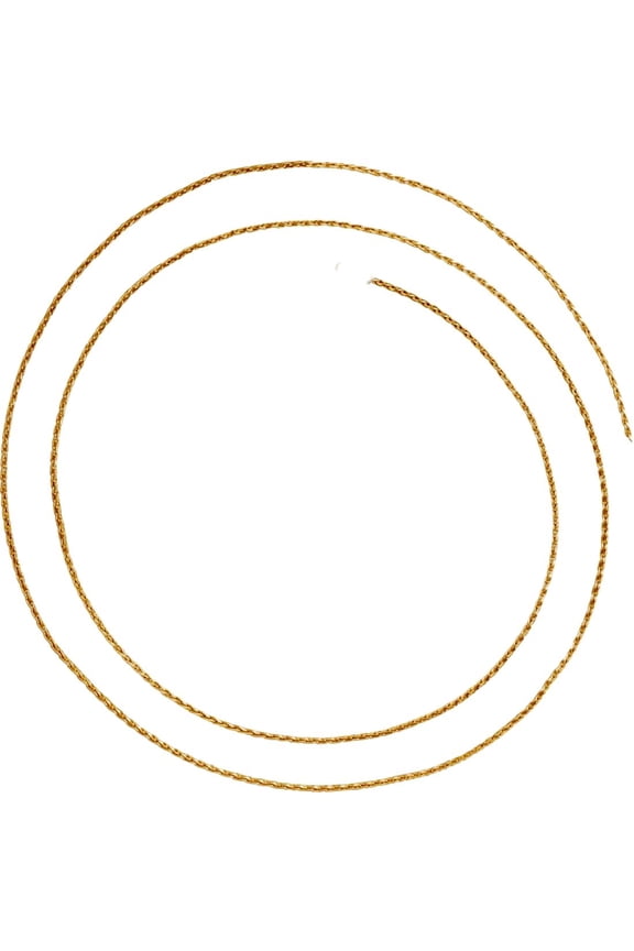 14k Yellow Gold .85mm 7 Inch Small Wheat Bracelet With Spring-Ring Link Bracelet for Women