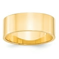 thumbnail image 1 of 14k Yellow Gold 8mm Lightweight Flat Band Size 7.5, 1 of 1