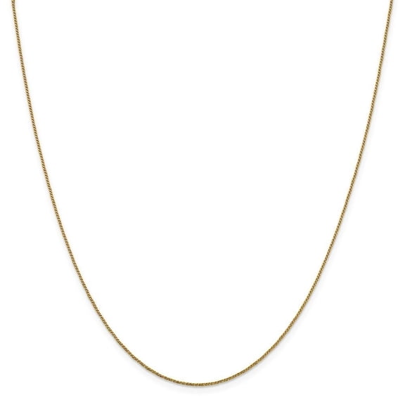 14k Yellow Gold .9 mm D.C Twisted Box Chain