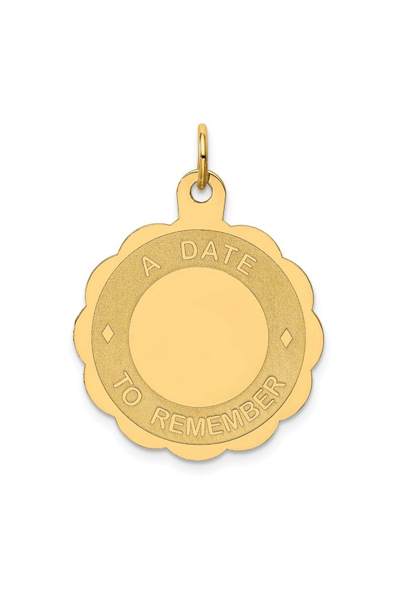 14k Yellow Gold A Date to Remember Charm