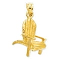 thumbnail image 1 of 14k Yellow Gold Adirondack Beach Chair Pendant - 1.3 Grams - Measures 21.9x13.5mm, 1 of 2