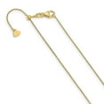 thumbnail image 1 of 14k Yellow Gold Adjustable Sparkle-Cut Cable Chain Necklace - 22 Inch - Measures 1mm Wide, 1 of 3