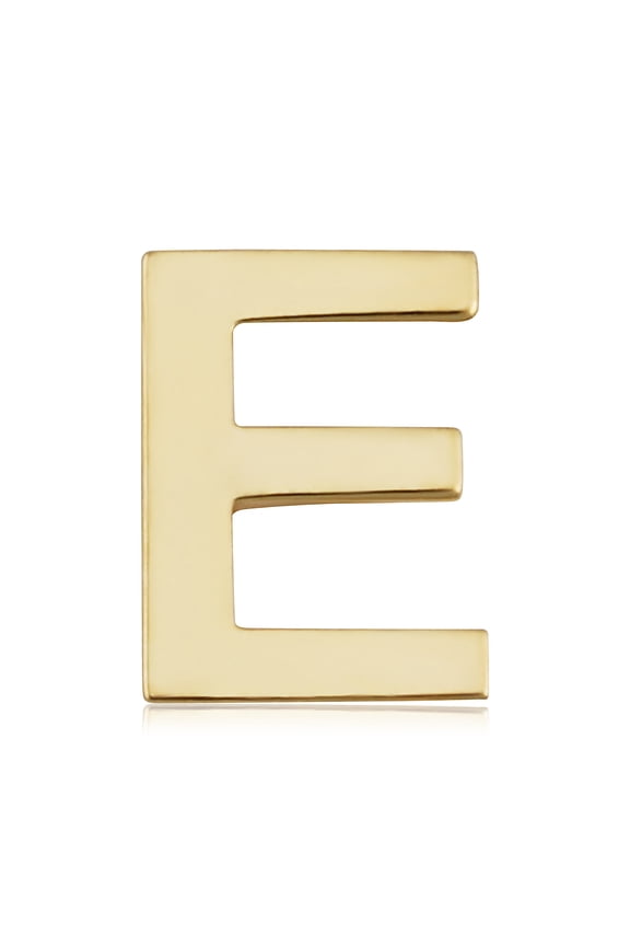 Au Naturale 14k Yellow Gold Alphabet Initial Single Stud Earring