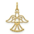thumbnail image 1 of 14k Yellow Gold Angel Charm Necklace Pendant Religious Fine Jewelry For Women Gifts For Her, 1 of 5