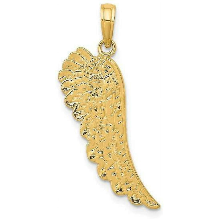 14k angel wing pendant deals