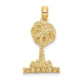 thumbnail image 1 of Auriga Fine Jewelry 14K Yellow Gold BAHAMAS Palm Tree Charm for Women (L - 24.4 mm, W - 10.9 mm), 1 of 5