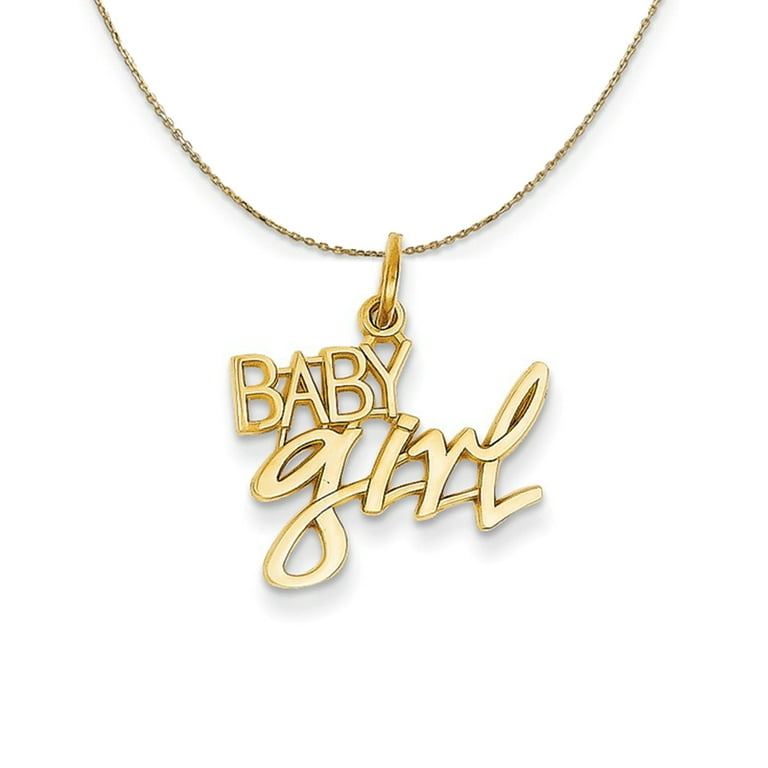 Babygirl necklace hotsell real gold