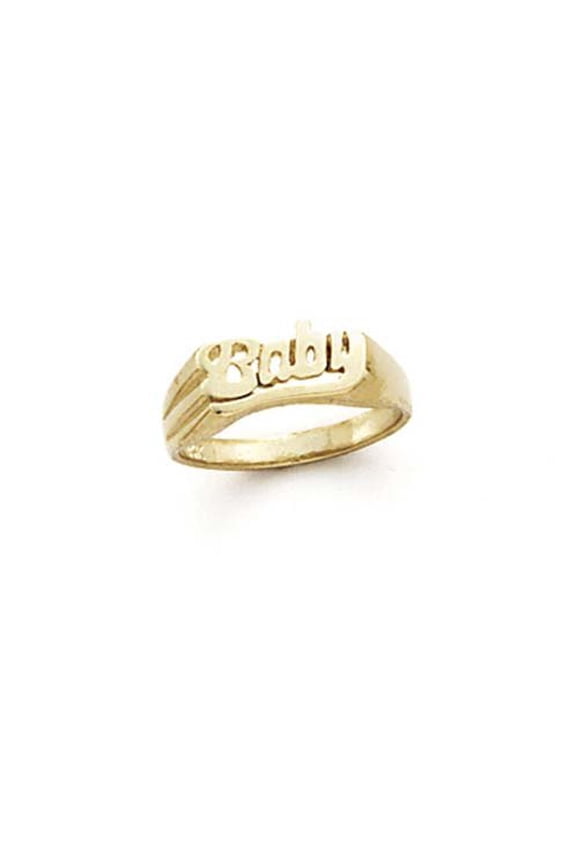 14k Yellow Gold Baby Ring - 1.2 Grams - Size 7.0