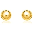 thumbnail image 1 of 14k Yellow Gold Ball Style Stud Earrings (4.0 mm), 1 of 2