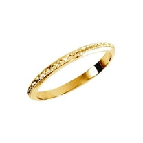 14k Yellow Gold Band Size 6 Ring for Women and Men - 1.6 Grams