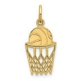 thumbnail image 1 of 14k Yellow Gold Basketball in Net Charm Pendant, 1 of 1