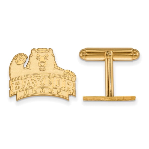 Men's Baylor University 14k Yellow Gold Baylor University Cuff Links