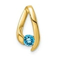 thumbnail image 1 of 14k Yellow Gold Blue Topaz Pendant, 1 of 2