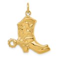 thumbnail image 1 of 14k Yellow Gold Boot Charm Pendant, 1 of 1