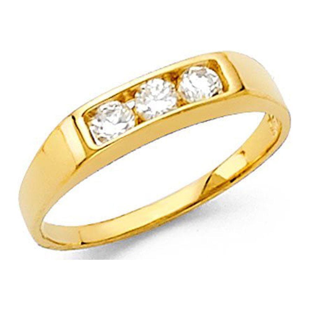 14k Solid Yellow Gold Shiny Band Ring. Sz 6. 3.72 Grams | eBay