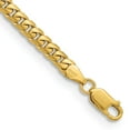thumbnail image 1 of 14k Yellow Gold Bracelet Chain Styles Curb 5 mm 8 in Solid Miami Cuban Link with Lobster Clasp, 1 of 3