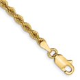 thumbnail image 1 of 14k Yellow Gold Bracelet Chain Styles Rope 2.75 mm 7 in Solid Regular, 1 of 2