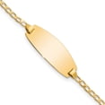 thumbnail image 1 of 14k Yellow Gold Bracelet ID Curb 8.5 mm 7 in Oval, 1 of 3