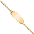 thumbnail image 1 of 14k Yellow Gold Bracelet ID Figaro 10.5 mm 8 in 14ky Oval, 1 of 4
