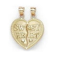thumbnail image 1 of 14k Yellow Gold Break-Apart Sweetheart Pendant - 1.7 Grams, 1 of 2
