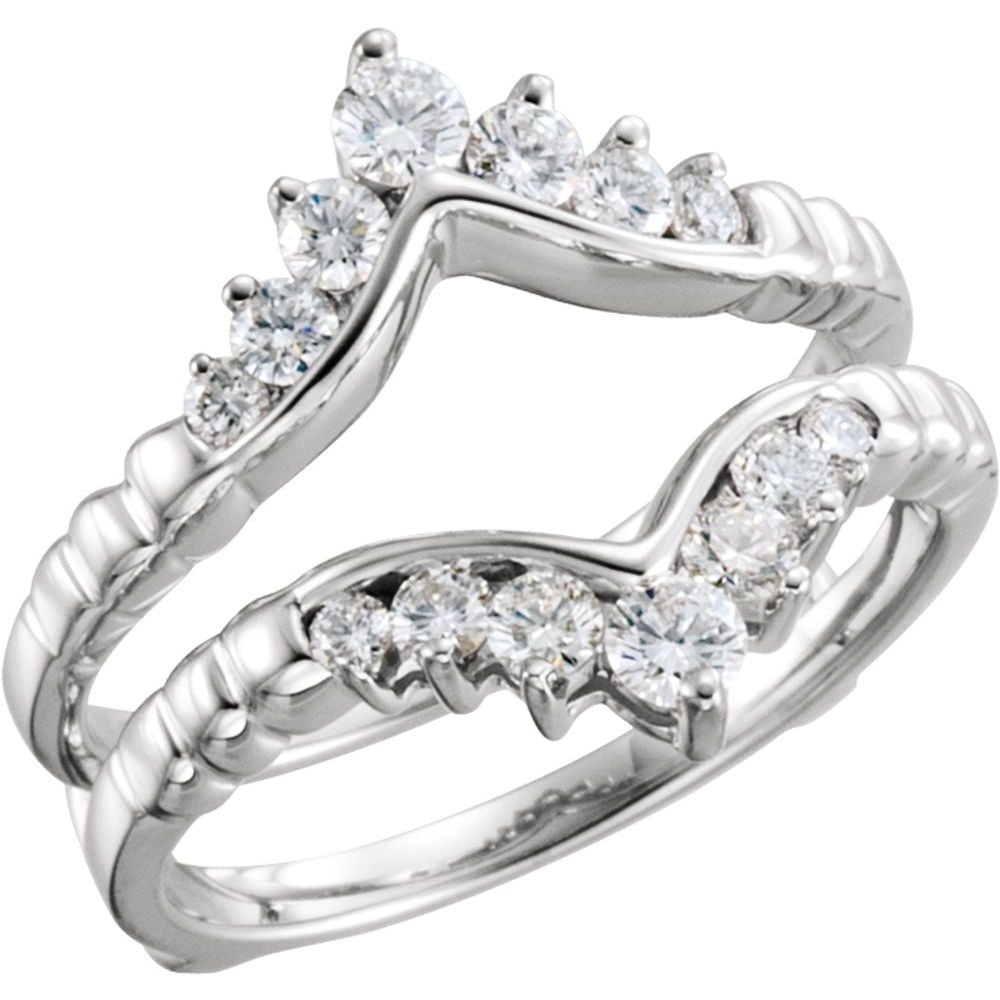 14k Yellow Gold Bridal Wedding Engagement Anniversary Band Ring Guard ...