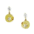 thumbnail image 1 of 14k Yellow Gold Cubic Zirconia Star Drop Screw Back Earrings 13x7mm Stud Earring for Women, 1 of 2