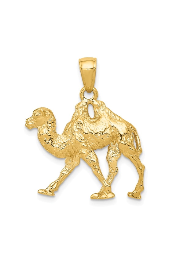 14k Yellow Gold Camel Pendant
