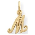 thumbnail image 1 of 14k Yellow Gold Casted Initial M Charm, 1 of 4