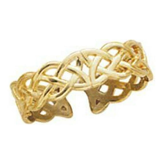 14k Yellow Gold Celtic Band Toe Ring - 1.0 Grams