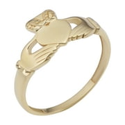 14k Yellow Gold Claddagh Ring (size 6, 7, 8, 9 or 10) | Jewelry for Women