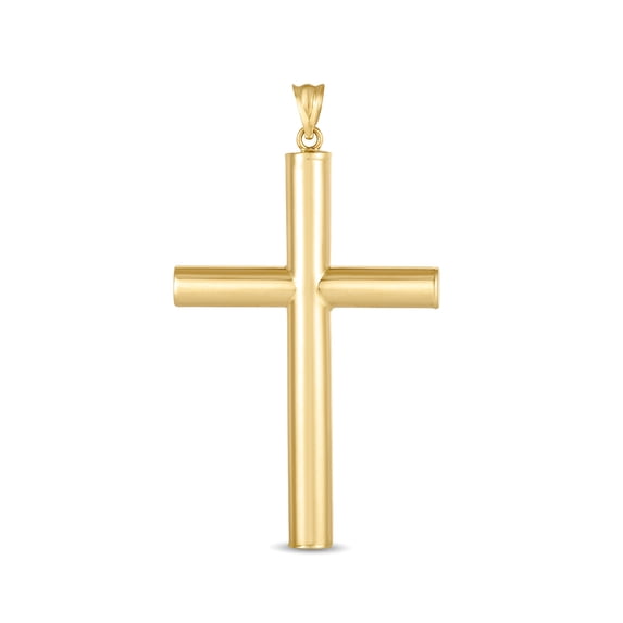 14k Yellow Gold Classic Religious Faith Cross Pendant Sold Individually Without a Chain. Chain Necklace for Women and Me