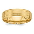 thumbnail image 1 of 14k Yellow Gold Comfort Fit Unique Wedding Band Ring Size 9, 1 of 4