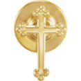 thumbnail image 1 of 14k Yellow Gold Cross Lapel Pin 14x9mm - .5 Grams, 1 of 2