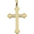 thumbnail image 1 of 14k Yellow Gold Cross Pendant 32x22mm - 2.2 Grams, 1 of 2