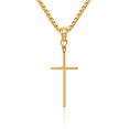 thumbnail image 1 of 14K Solid Yellow Gold Latin Mexican Holy Cross Necklace Religious Chain Pendant Jesus Christ Charm, 1 of 13