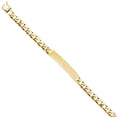 thumbnail image 1 of 14k Yellow Gold Cuban Link ID Bracelet - 8" | Elegant 14KY Gold Chain Bracelets for Men and Women | Weight 15.9 Grams | Men’s Jewelry for Gift, 1 of 3