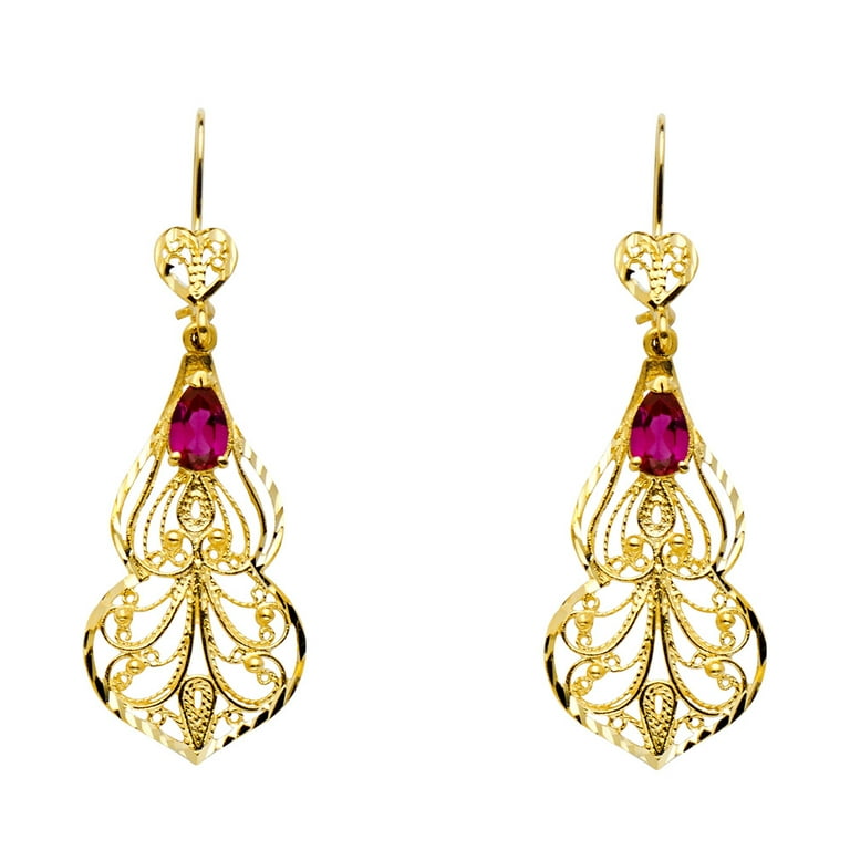 Cubic zirconia shop chandelier earrings