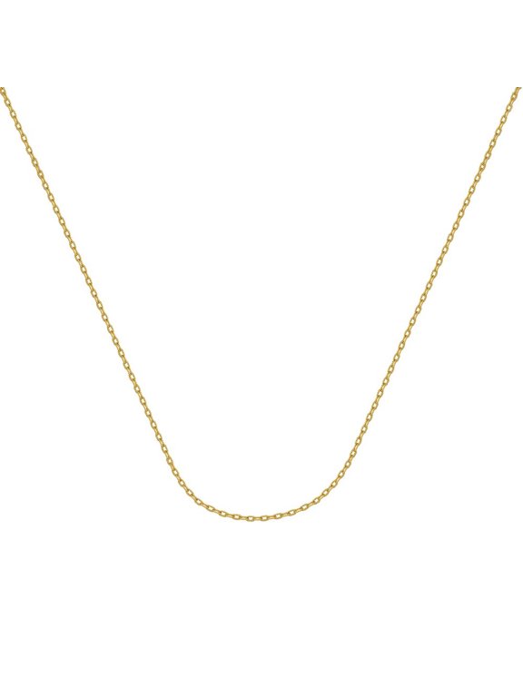 14k Yellow Gold Designer Rolo Chain Necklace 1.82mm Small Lobster Claw Closure - 2.9 Grams - 16 Inch
