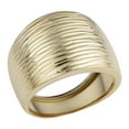 thumbnail image 1 of KoolJewelry 14k Yellow Gold Diamond-cut Cigar Band Ring (size 9), 1 of 4