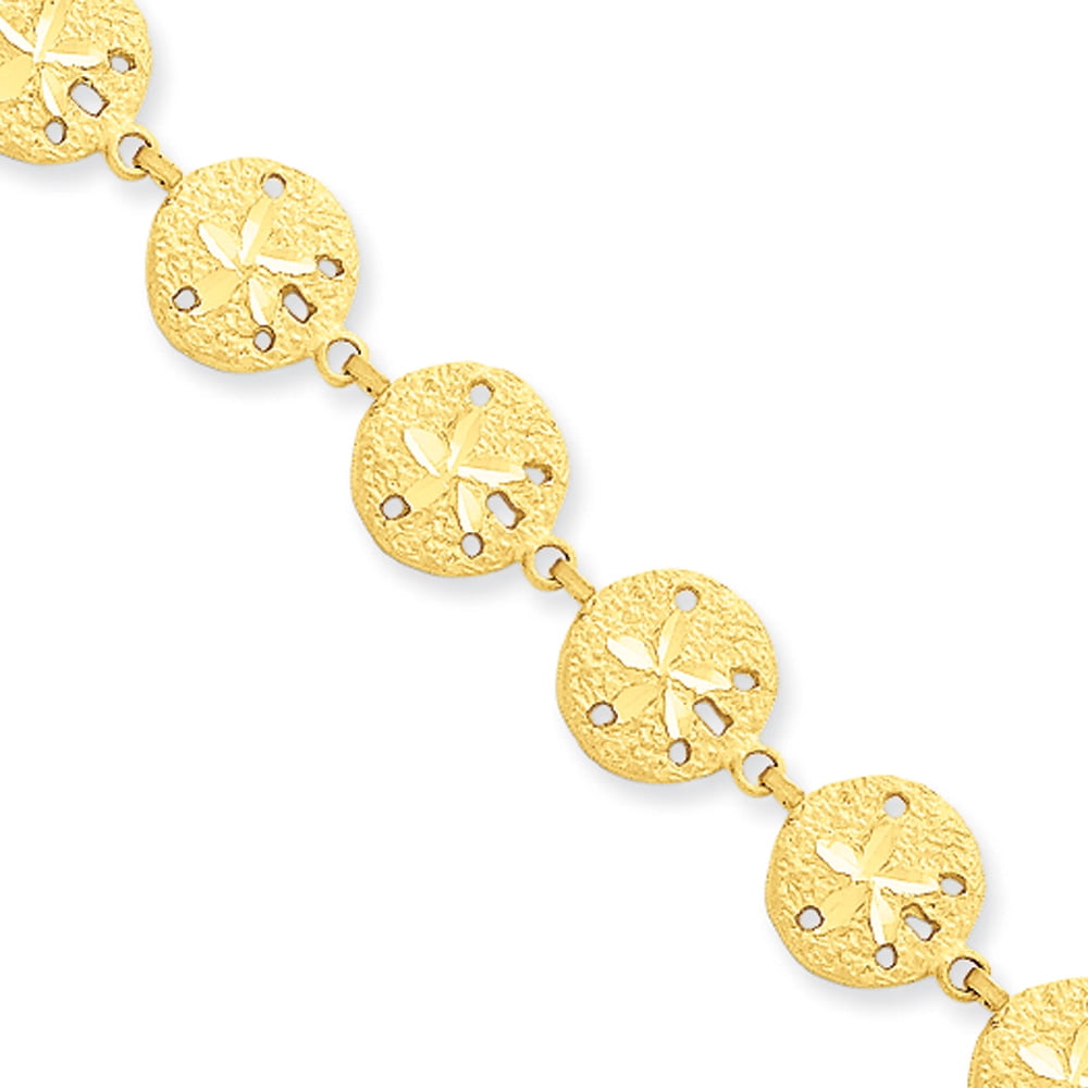 Sand dollar bracelet gold deals