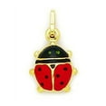 thumbnail image 1 of 14k Yellow Gold Enamel Large Ladybug Pendant - Measures 18x10mm, 1 of 2