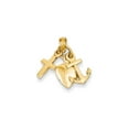 thumbnail image 1 of 14k Yellow Gold Faith, Hope & Charity Charm, 1 of 5