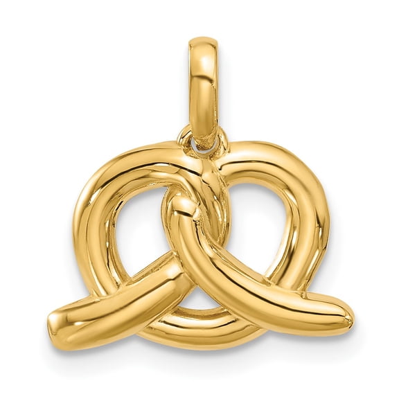 14k Yellow Gold Fancy Pretzel